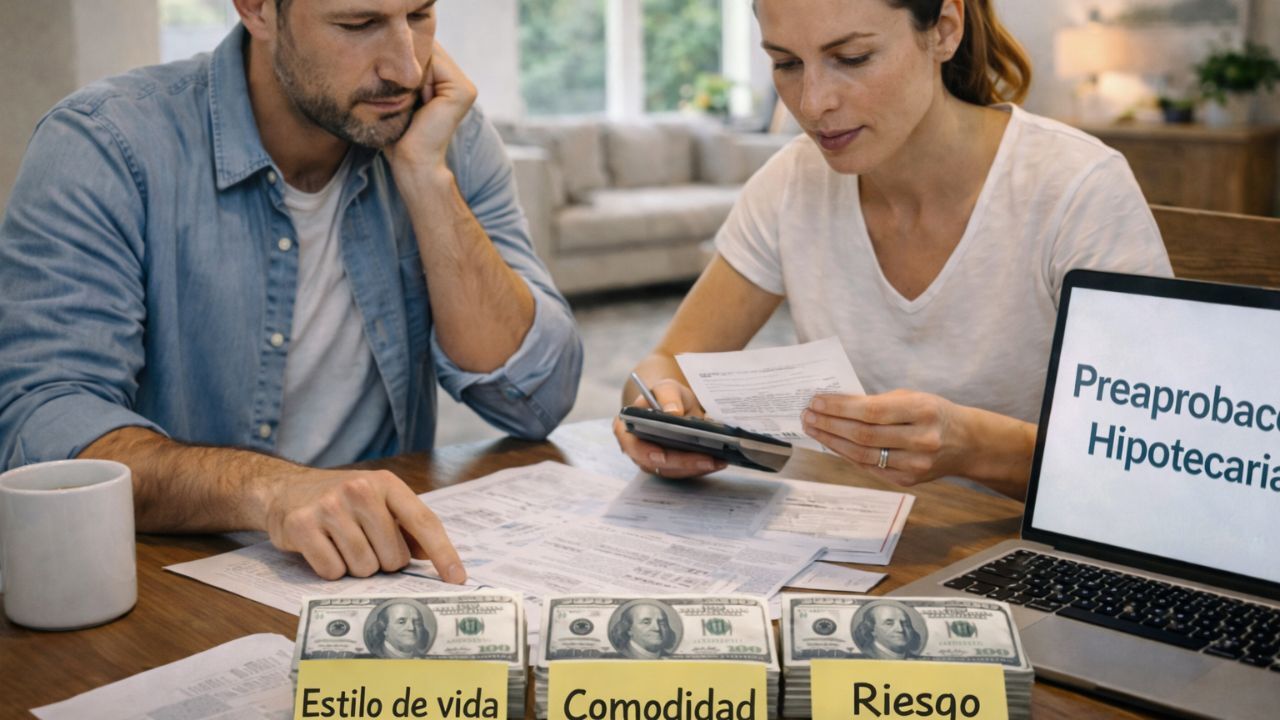 People discussing paperwork